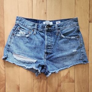 Re/Done x Solid & Striped Malibu Cut Off Jean Shorts - 25